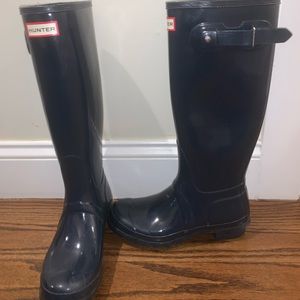Hunter Boots Navy Glossy
